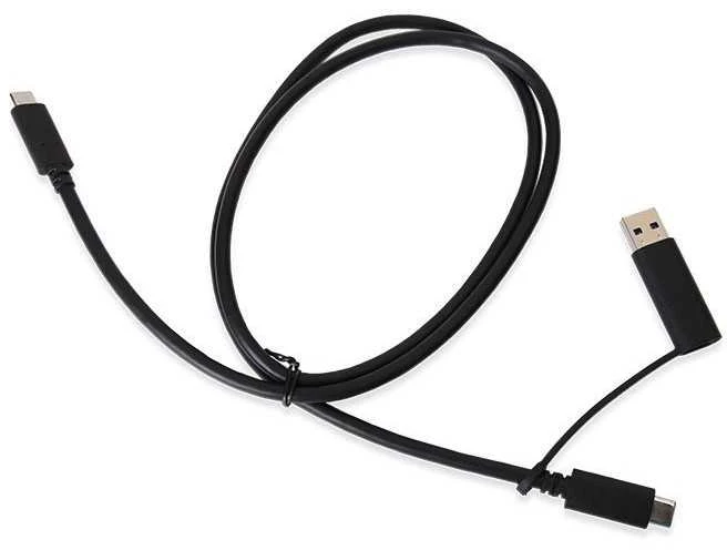 Kabelis USB Wortmann AG USB-A + USB-C - USB-C Juodas (TYP-C KABELIS FÜR DUD15Y0)
