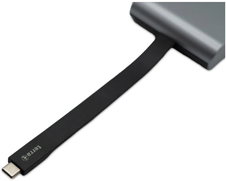 Wortmann TERRA MOBILE įkrovimo stotelė 770 USB-C dviejų ekranų įkrovimo stotelė kelionėms!