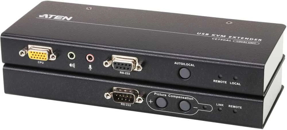 ATEN CE750A-AT-G CE750A USB VGA/Audio Cat 5 KVM plėstuvas 1280x1024 200m