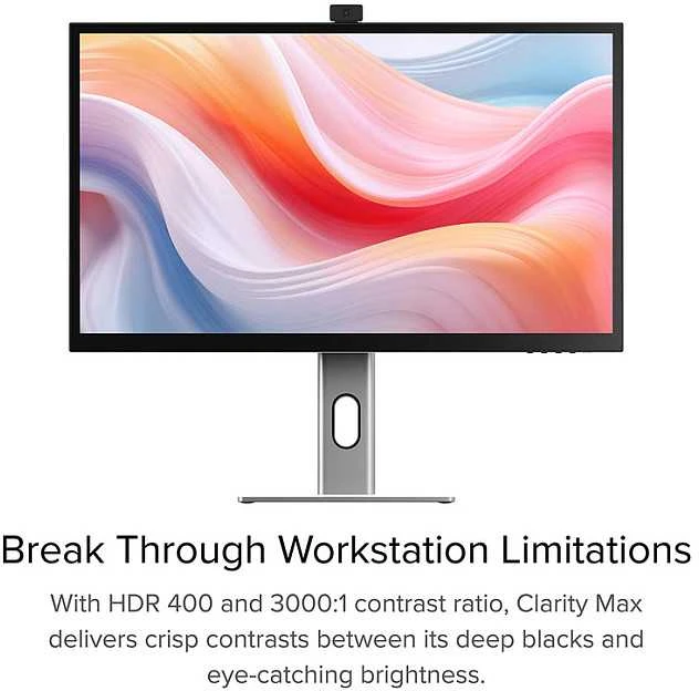 „ALOGIC Clarity Pro 27“ UHD 4K monitorius su 65 W raiška ir internetine kamera