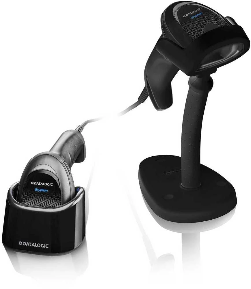Datalogic GRYPHON skaitytuvas su stovu ir krovimo laikikliu