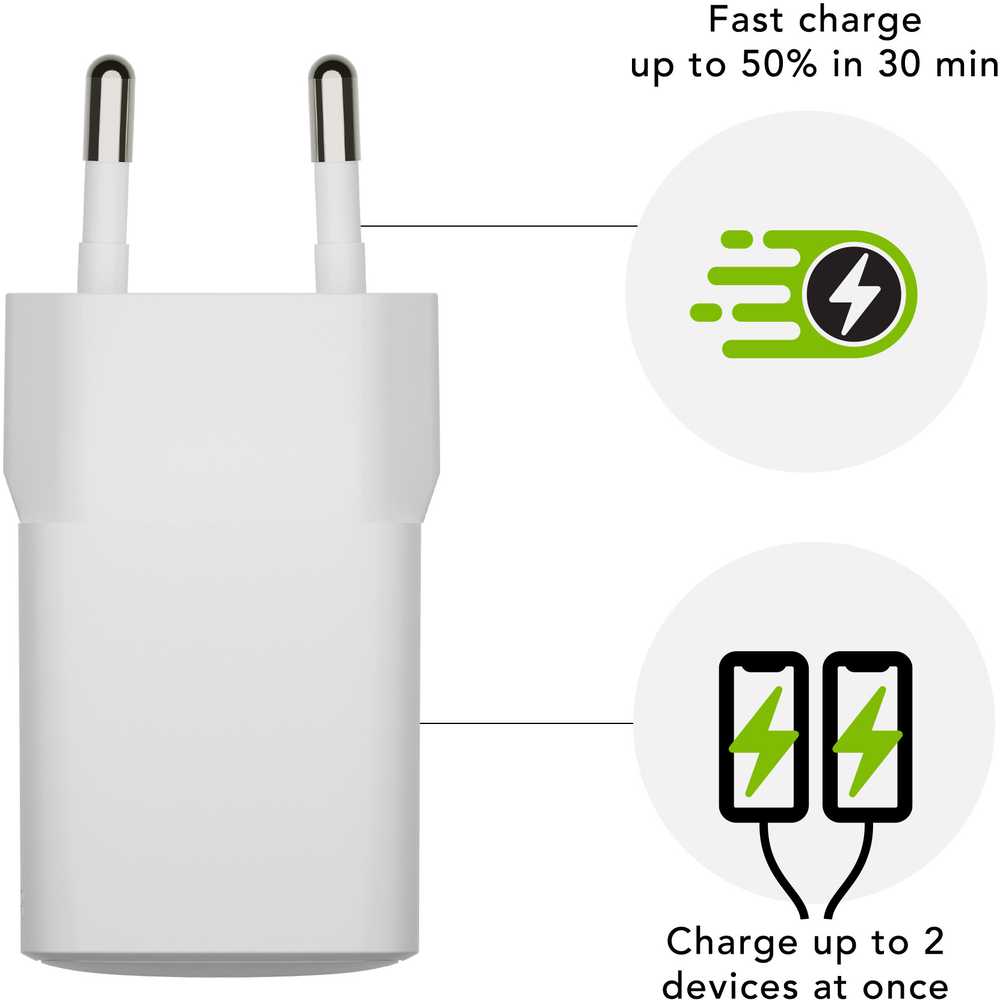 Įkroviklis dbramante re-charge jungiama į tinklą 1 USB-A 1 USB-C 30 W (CH18EUWH7082)