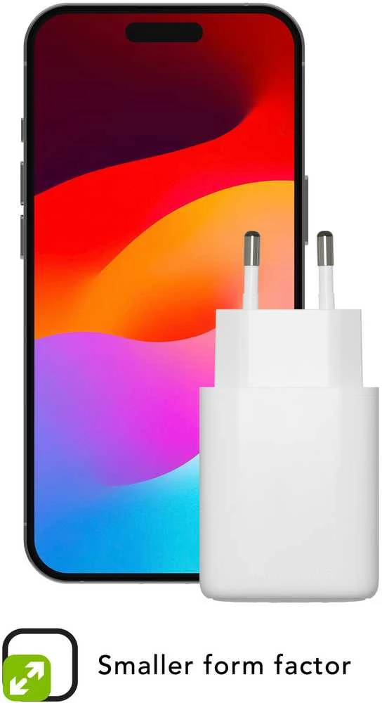 dbramante1928 - Įkroviklis - Sieninis įkroviklis GaN - 2x USB-C 25W EU - Baltas