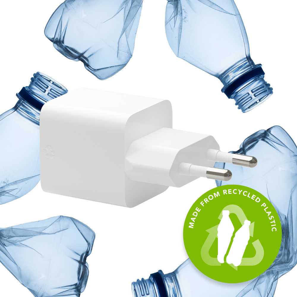 dbramante1928 - Įkrovimas - Sieninis įkroviklis GaN - USB-A 18W EU - Baltas