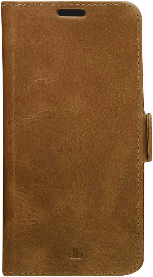 D Bramante dbramante1928 Copenhagen Slim - Dėklas su klapką do telefonu komórkowego - skóra ziarnista - jasnobrązowy - do Samsung Galaxy S22 (CSSSGT001433)