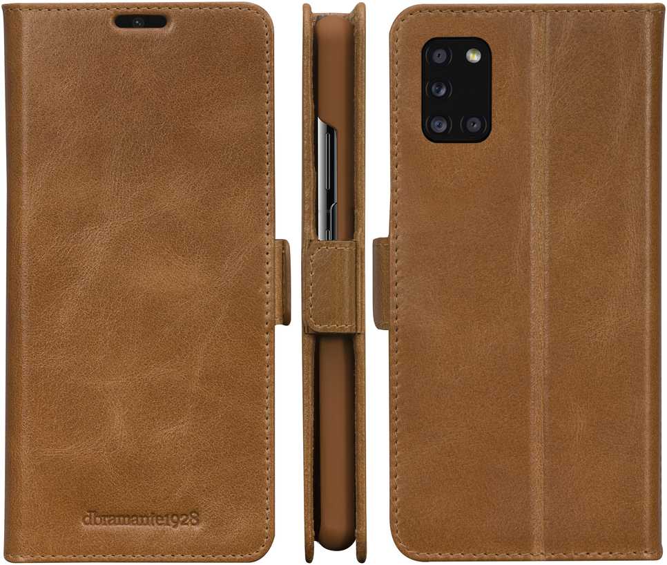 Dėklas D Bramante dbramante1928 Copenhagen Slim - Flip-Okładka na telefon - skóra su fakturą - jasnobrązowy - do Samsung Galaxy A52