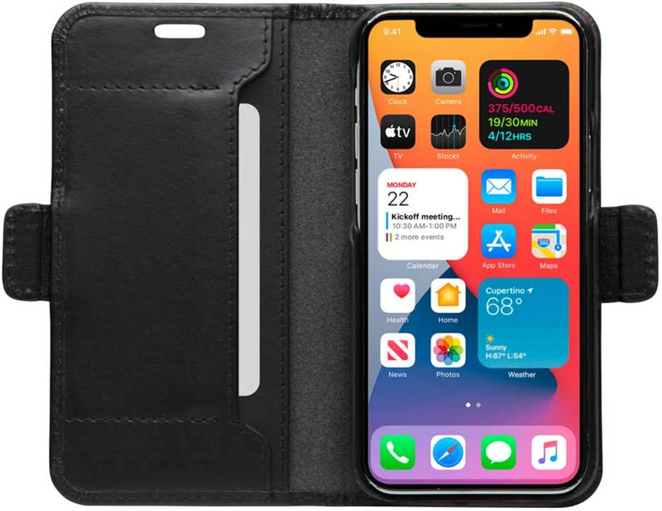 Dėklas DBRAMANTE1928 COPENHAGEN SLIM - IPHONE 12 5.4? - Juodas