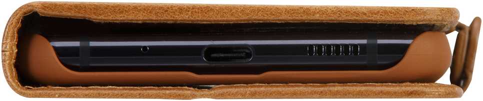 Dėklas D Bramante dbramante1928 Copenhagen Slim - Flip-Okładka na telefon - skóra su fakturą - jasnobrązowy - do Samsung Galaxy A52