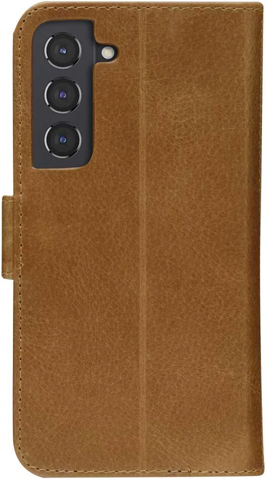 D Bramante dbramante1928 Copenhagen Slim - Dėklas su klapką do telefonu komórkowego - skóra ziarnista - jasnobrązowy - do Samsung Galaxy S22 (CSSSGT001433)