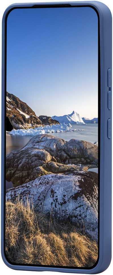 Dėklas D Bramante dbramante1928 Greenland - Tylny pokrowiec na telefon - recyklingowy plastik - mėlyna pacyficzny - fur Samsung Galaxy S22
