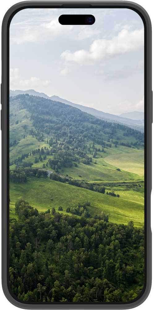 Dėklas dbramante dbramante1928 Greenland Pro – galinis telefono dangtelis – suderinamas su MagSafe – plastikinis – Night juodas – skirtas Apple iPhone 15