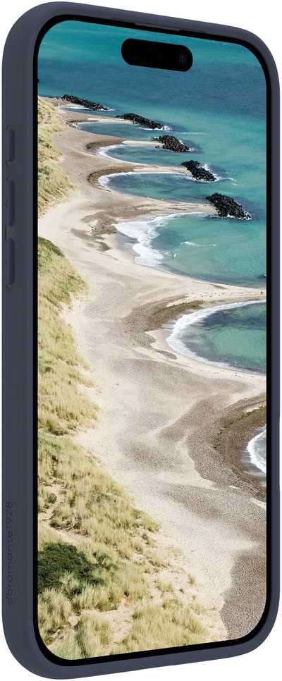 Dėklas dbramante1928 Grenen galinis dangtelis MagSafe, skirtas iPhone 17 Pro Max – mėlynas