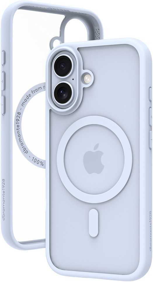 Dėklas dbramante1928 Grenen galinis dangtelis MagSafe, skirtas iPhone 17 – Sky Mėlyna