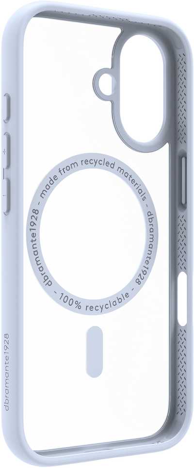 Dėklas dbramante1928 Grenen galinis dangtelis MagSafe, skirtas iPhone 17 – Sky Mėlyna