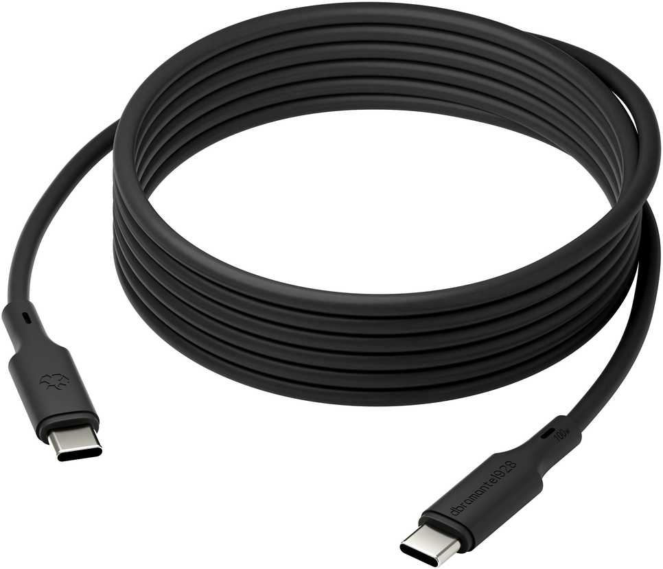 dbramante1928 Bulk - IT - Kabelis - 3 m USB-C/USB-C 100W - Juodas, 3 m, USB C, USB C, USB 2.0, 0.48 Gbit/s, Juodas