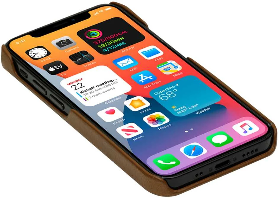 Dėklas DBRAMANTE1928 LYNGE - IPHONE 12 5.4? - TAN
