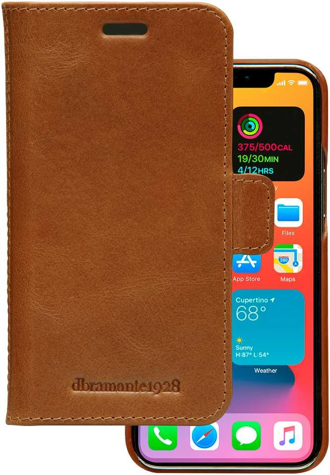 Dėklas DBRAMANTE1928 LYNGE - IPHONE 12 5.4? - TAN