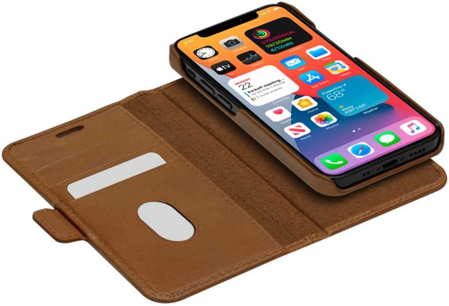 Dėklas DBRAMANTE1928 LYNGE - IPHONE 12 5.4? - TAN