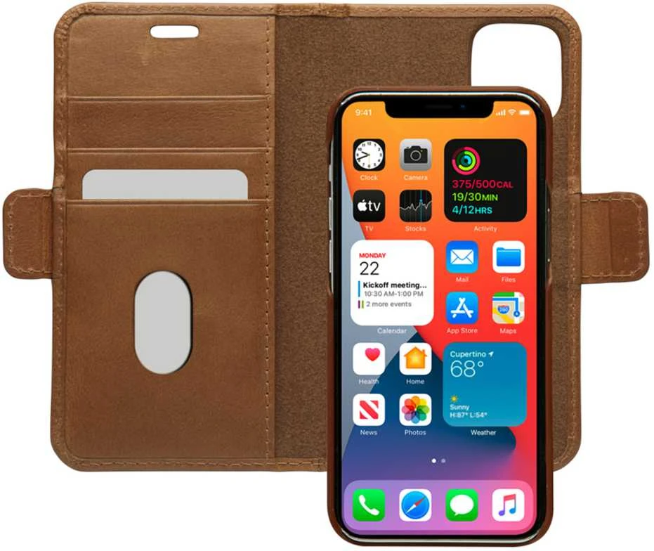 Dėklas DBRAMANTE1928 LYNGE - IPHONE 12 5.4? - TAN