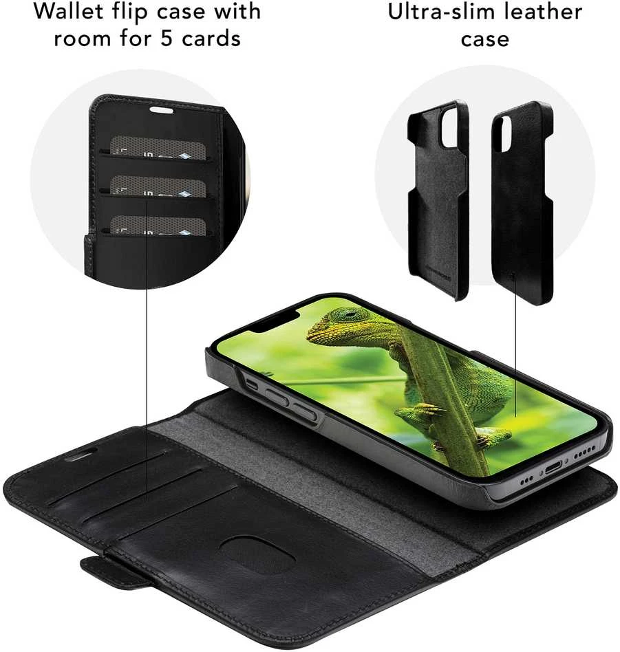 Dėklas DBRAMANTE1928 LYNGE - IPHONE 12 6.1? - Juodas