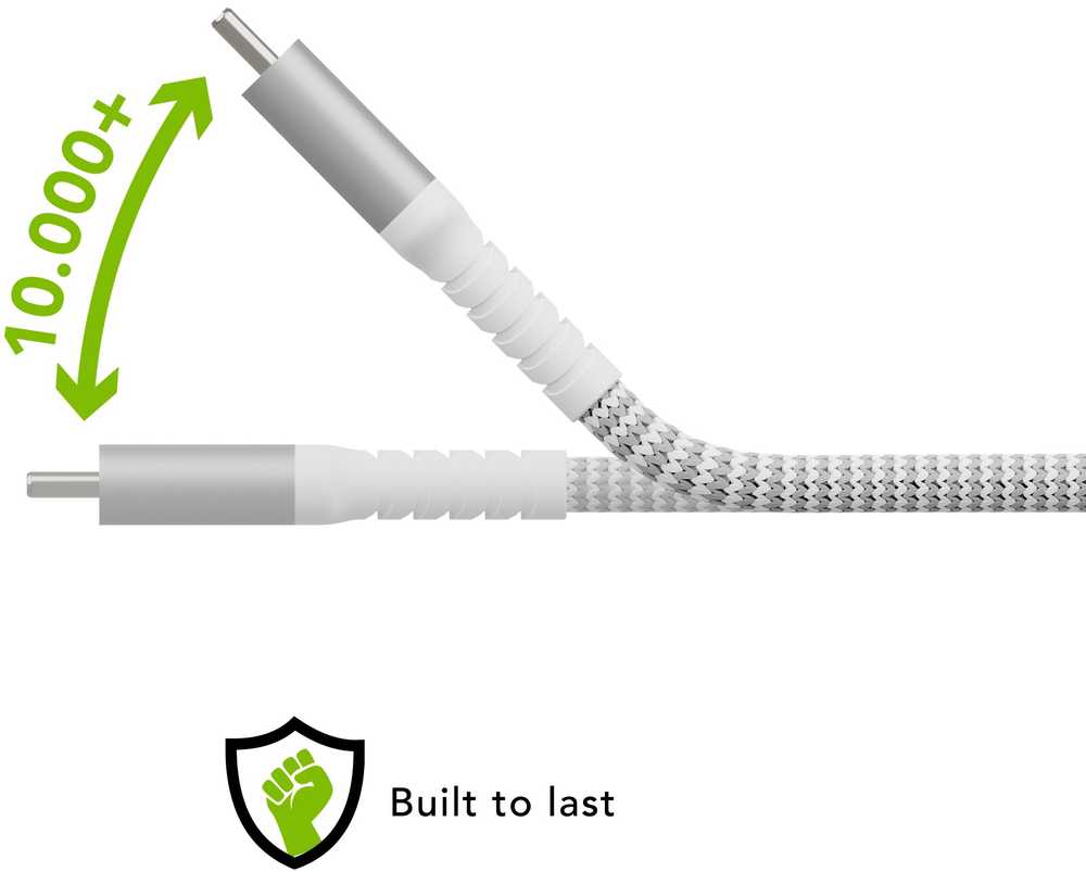 dbramante1928 – Įkrovimo – BRD laidas – USB-C į USB-C, 2,5 m – Baltas