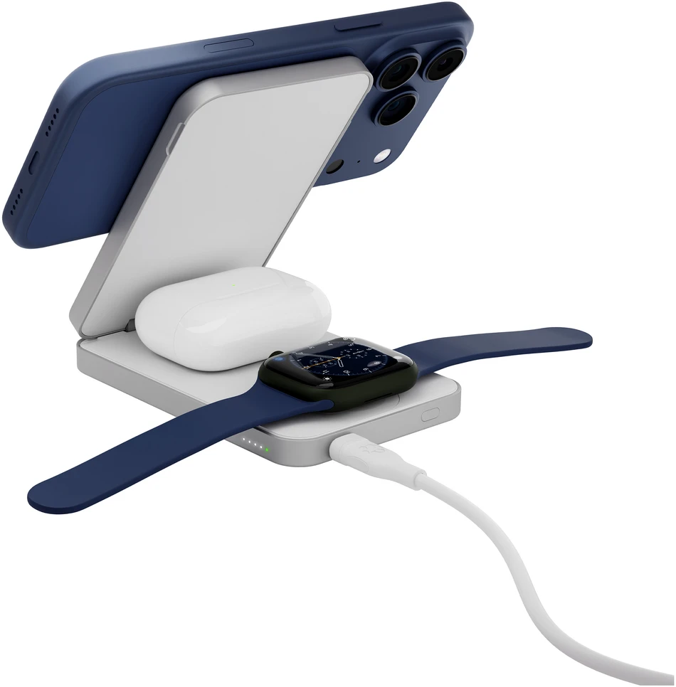 Powerbank dbramante Re-charge 3-in-1 Qi3 8000 mAh Baltas (CP08ACWH7275)