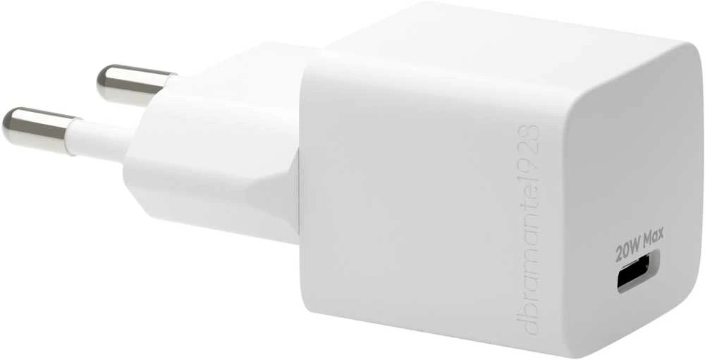 dbramante1928 - Įkrovimas - Sieninis įkroviklis GaN - USB-C 20W EU - Baltas