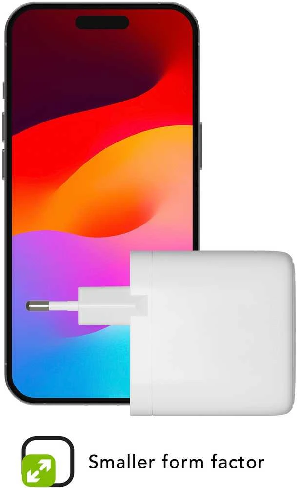 dbramante1928 - Įkrovimas - Sieninis įkroviklis GaN - USB-C 65W EU - Baltas