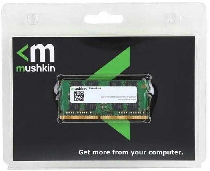 RAM DDR4 16GB PC 3200 Mushkin Essentials CL22 1.2V vidinė mažmeninė prekyba