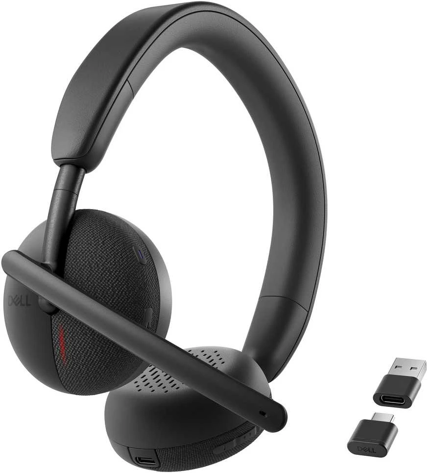 Dell | Ant ausų uždedamos Ausinės | WL3024 | Su mikrofonu | Belaidės | Juodas