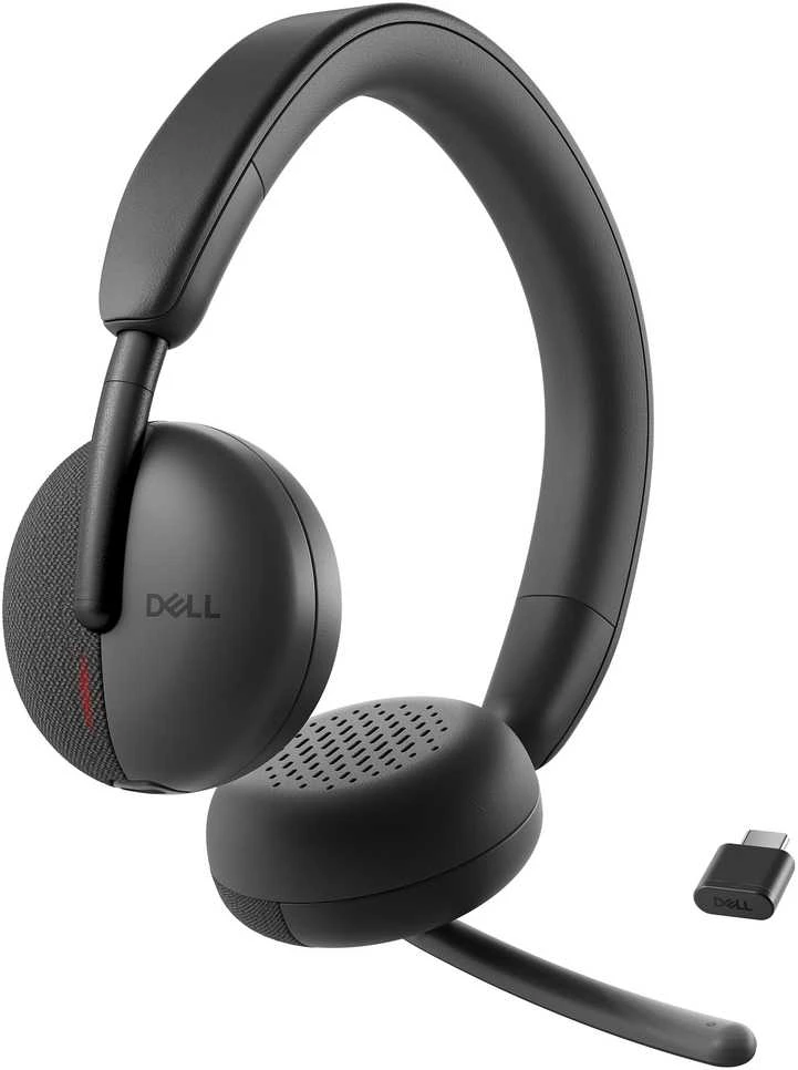 Dell | Ant ausų uždedamos Ausinės | WL3024 | Su mikrofonu | Belaidės | Juodas