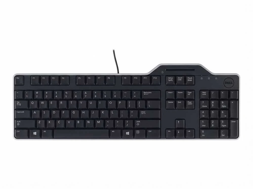 Dell Klaviatūra SMARTCARDREADER KB 813 - Juodas USB QWERTZ
