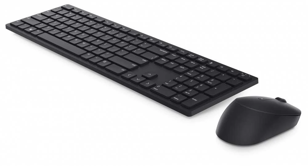 Dell Pro Belaidė klaviatūra ir pelė - KM5221W - US International (QWERTY) - Juodas (RTL BOX)
