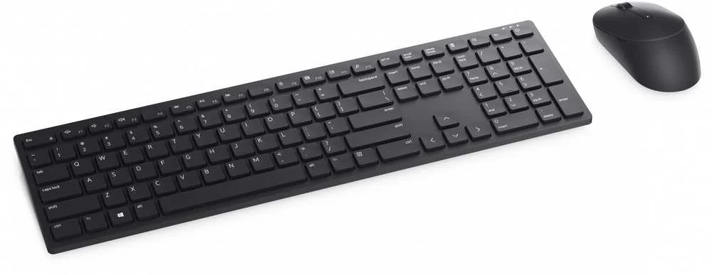 Dell Pro Belaidė klaviatūra ir pelė - KM5221W - US International (QWERTY) - Juodas (RTL BOX)