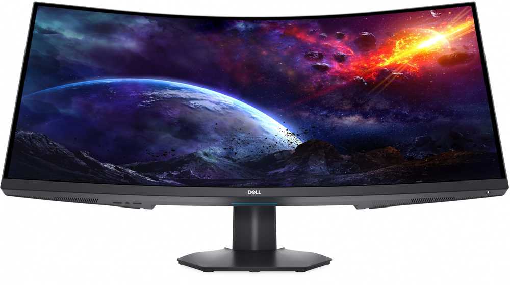 Monitorius Dell LCD S3422DWG/ 34 " / VA / WQHD / 1800R lenktas ekranas / 3440x1440 / 21:9 / 400 cd/m² / 2 ms reakcijos laikas / Reguliuojamas pasvirimas ir aukštis / Juodas / 210-AZZE