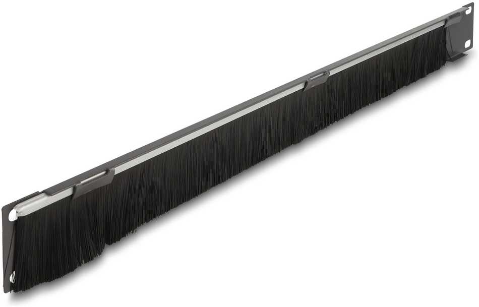 Delock Delock - Rack-Burstenleiste - Unten offen - Dunkelgrau - 1U - 48.3 cm (19'')