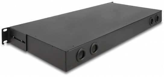 Delock Panel patch panel światłowodowy HD (High Density) 19″ 1U juoda