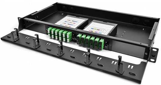 Delock Panel patch panel światłowodowy HD (High Density) 19″ 1U juoda