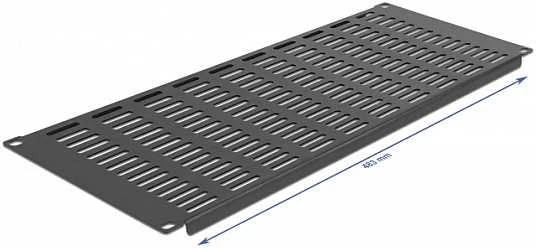 Delock 19? Netzwerkschrank Panel mit Lftungsschlitzen horizontal 4 HE juodas