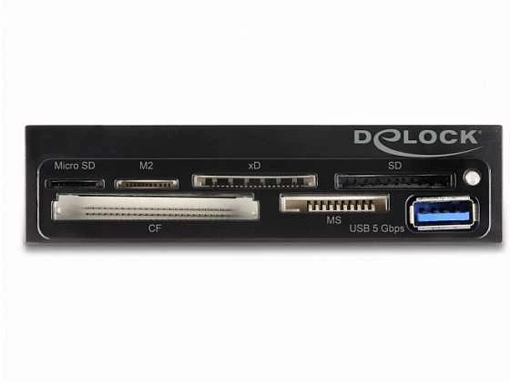 Delock 3.5 colio kortelių skaitytuvas su USB 3.0 jungtimi