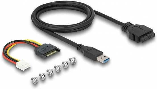 Šakotuvas Delock 3.5? USB 3.2 Gen 1 priekinis skydelis 2 x USB Type-C™ + 2 x USB Type-A