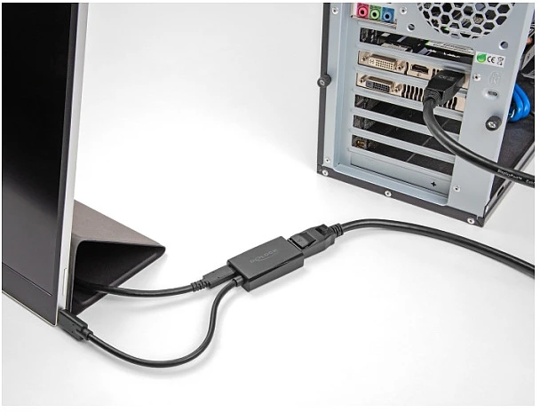 Delock Adapteris DisplayPort Buchse zu USB Type-C™ Stecker - (DP Alt Mode) 4K mit PD 85 W