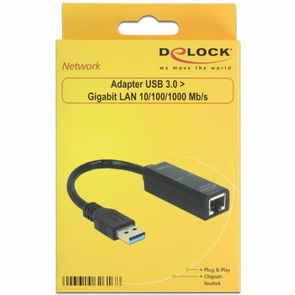 DELOCK Adapteris USB 3.0 > 1 x Gigabit LAN RJ45 10/100/1000 Mb/s