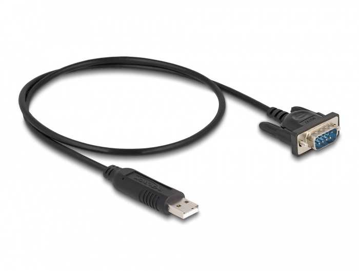 DELOCK adapterio kabelis USB 2.0 A tipo kištukas į 1 x nuoseklųjį lizdą, 50 cm