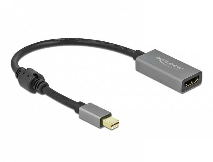Delock Mini DP į HDMI adapteris su jungtimis