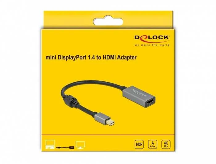 Delock Mini DP i HDMI 4K adapteris firminėje pakuotėje