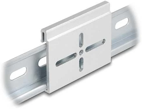 Delock Aliuminio Montageclip für Hutschiene 60,0 x 47,8 mm sidabrinis