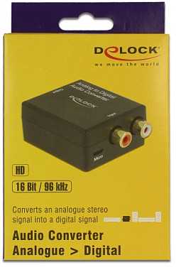 Delock DeLOCK 63468 garso failų konverteris Juodas