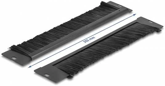 Delock Listwa szczotkowa uniwersalna 350 x 55 mm juoda (66293)