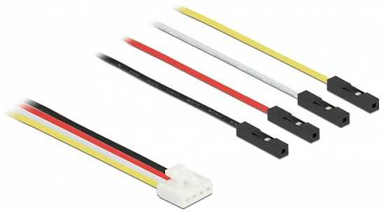 Delock DeLOCK konversijos IoT Grove laidas 4 x kištukas vyriškas į 4 x šuoliukas moteriškas 40 cm, 0,4 m, vyriškas, moteriškas, tiesus, tiesus, juodos, raudonos, baltos, geltonos spalvos
